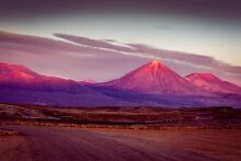 The purple-headed mountain